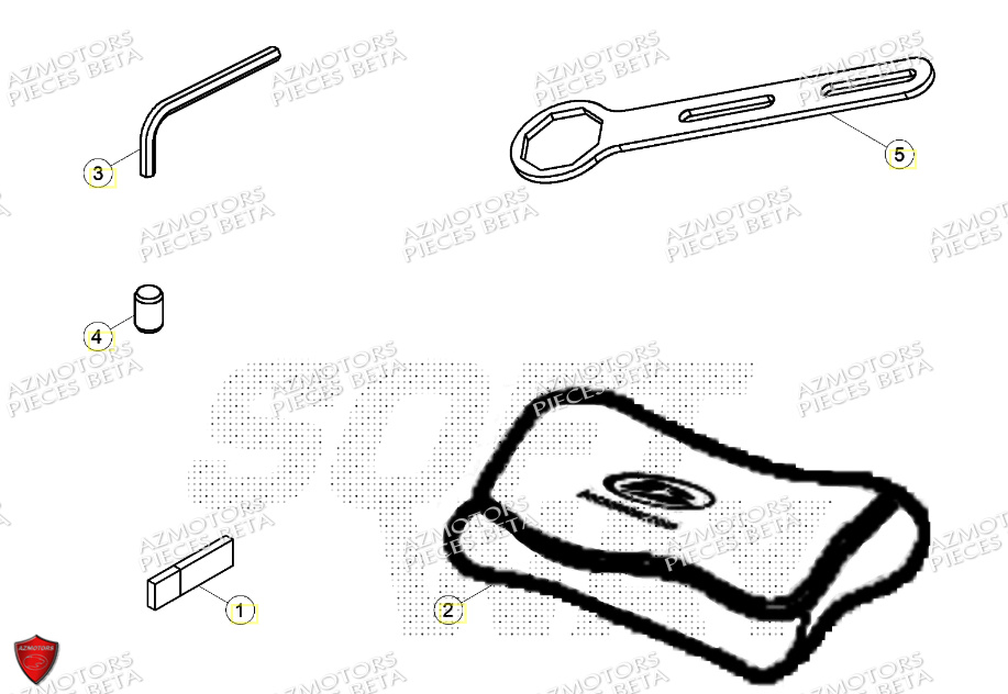 Outillage Special AZMOTORS Pieces Beta RR 200 2T - 2024