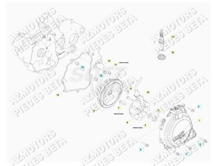 Allumage AZMOTORS Pieces BETA RR 2T 250 - (2018)