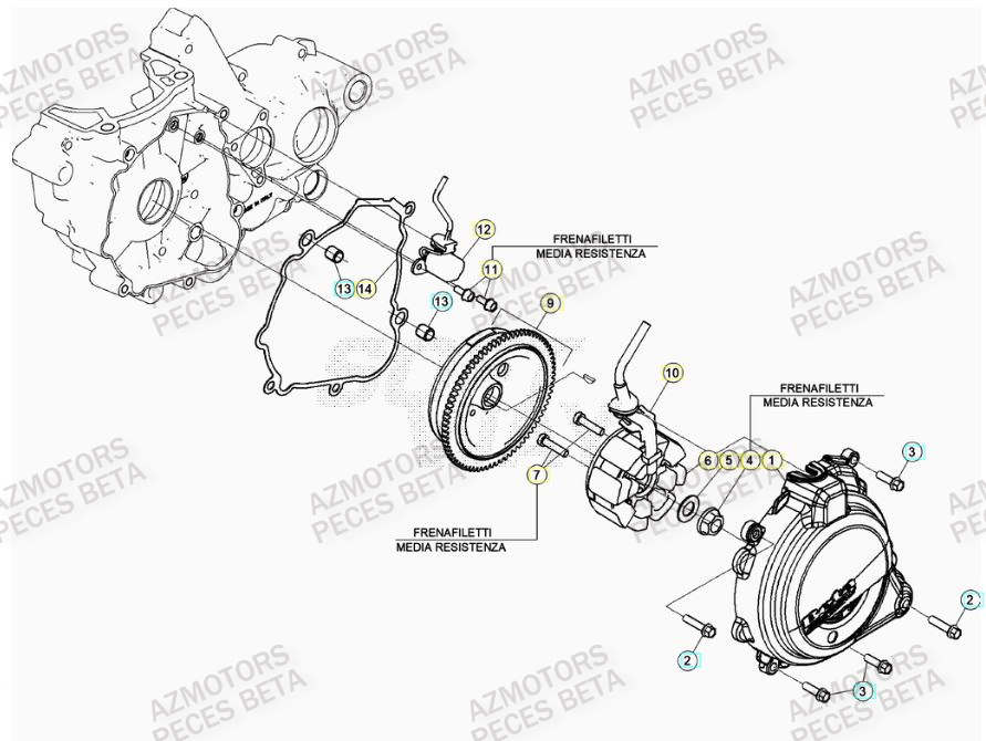 Allumage AZMOTORS Pieces BETA RR 2T 250 - (2022)