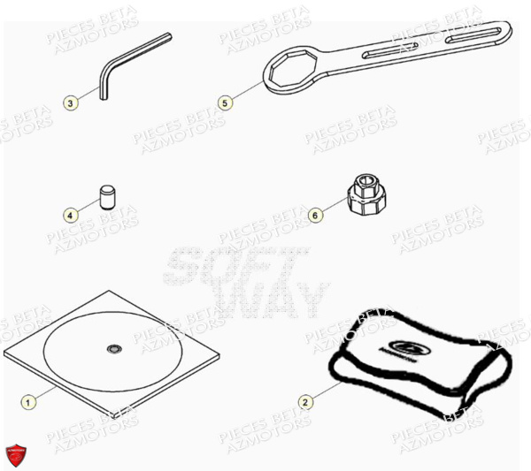 Outillages AZMOTORS Pieces BETA RR RACING 2T 250 - (2018)