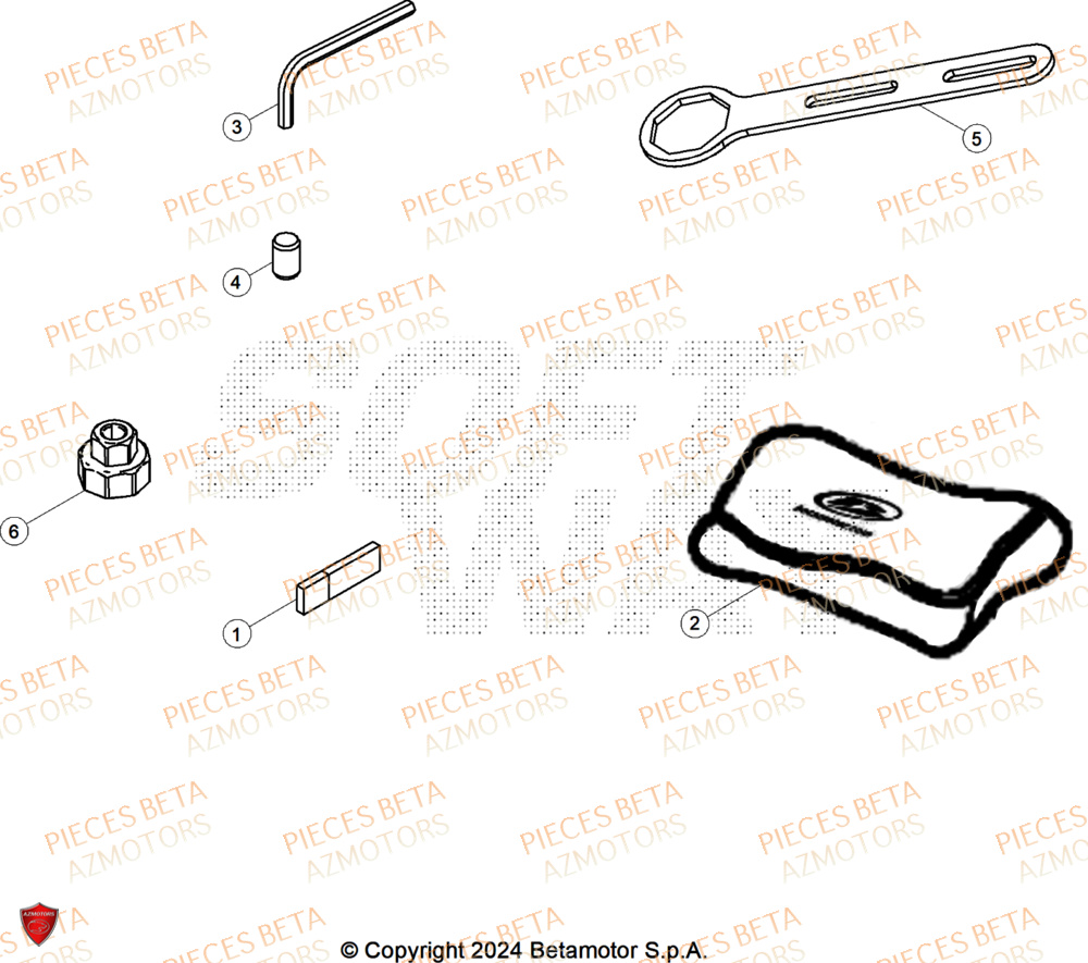 Outils AZMOTORS Pieces BETA RR RACE 2T 250 - (2025)