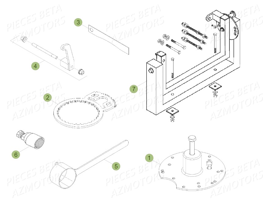 Outillage Special AZMOTORS PiÃ¨ces BETA RR 2T 300 - (2014)