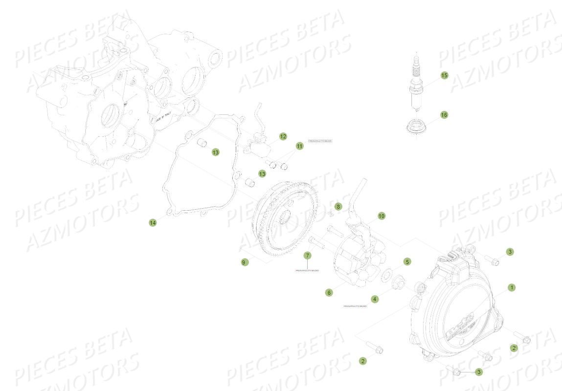 Allumage AZMOTORS Pieces BETA RR 2T 300 - (2019)