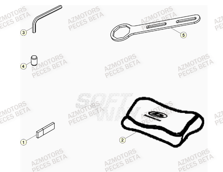 Manuel AZMOTORS Pieces BETA RR 2T 300 - (2021)