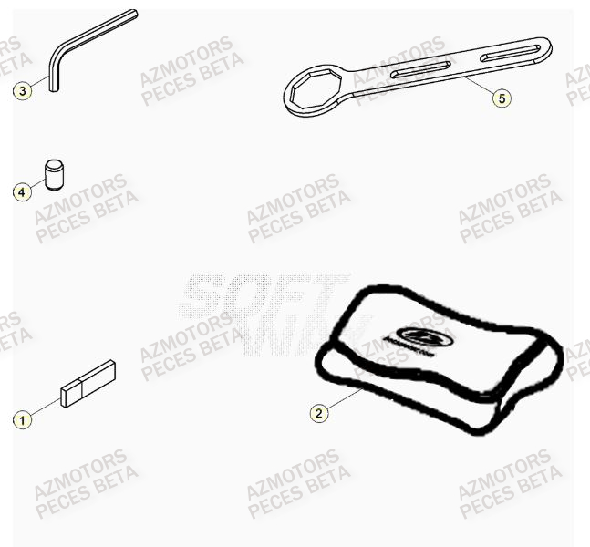 Manuel AZMOTORS Pieces BETA RR 2T 300 - (2022)