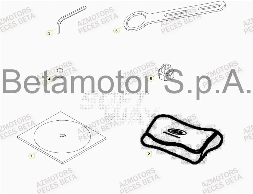 Manuel AZMOTORS Pieces BETA RR 2T 300 RACING - (2017)