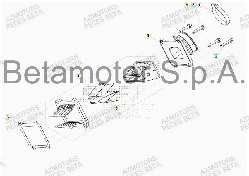 Admission AZMOTORS Pieces BETA RR 2T 300 RACING - (2019)