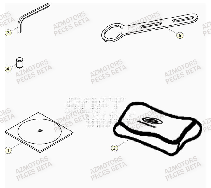 Manuel AZMOTORS Pieces BETA RR 2T 300 RACING - (2020)
