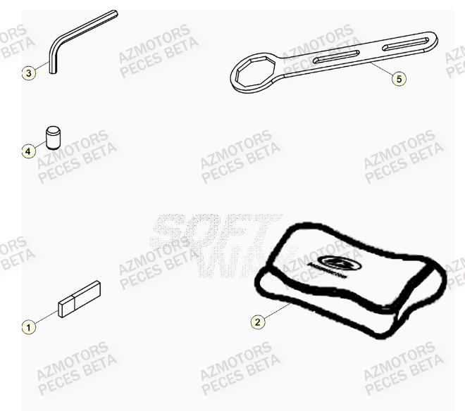 Manuel AZMOTORS Pieces BETA RR 2T 300 RACING - (2023)