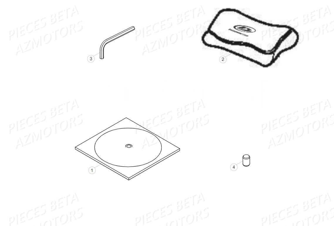 Outillage Trousse AZMOTORS Pieces BETA RR 2T 300 RACING - (2018)