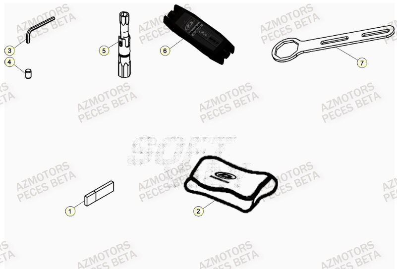 Manuel AZMOTORS PiÃ¨ces BETA RR 4T RACING 350 - (2023)

