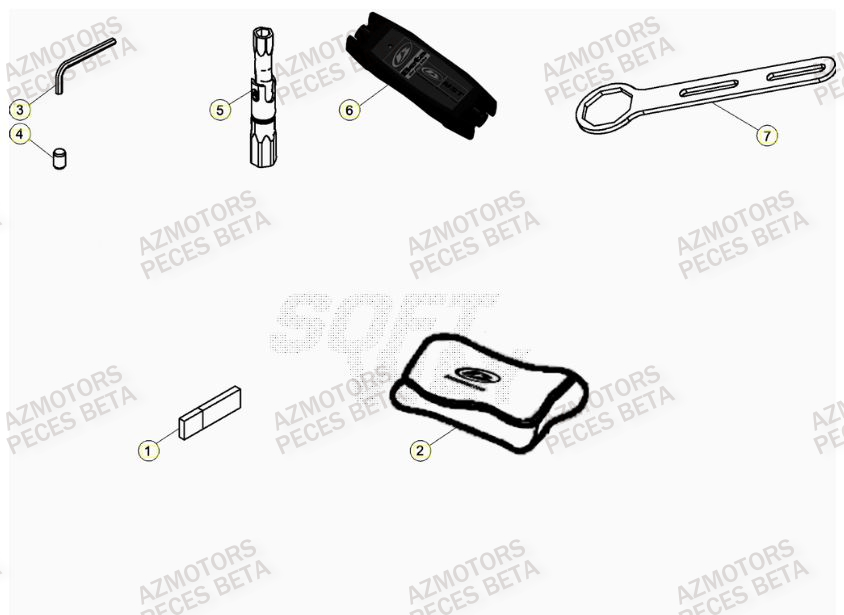 Manuel AZMOTORS PiÃ¨ces BETA RR 4T RACING 390 - (2022)


