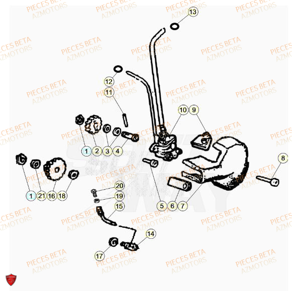 Pompe A Huile AZMOTORS PiÃ¨ces Beta RR 50 SPORT - 2023-2024