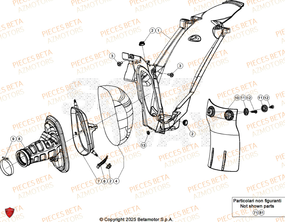 Filtre A Air AZMOTORS Pieces Beta RR 200 X-PRO 2T - 2026