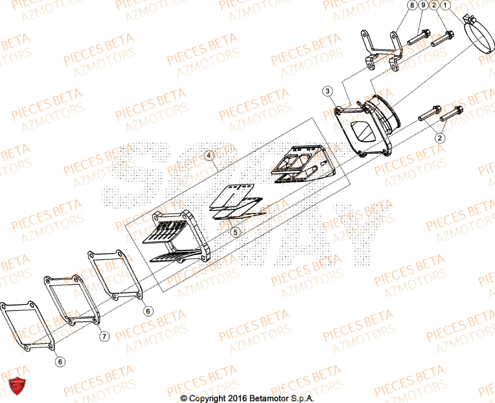 Admission AZMOTORS Pieces BETA ENDURO XTRAINER 250 2T - (2025) EURO5+