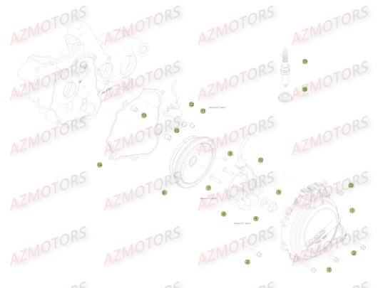 Allumage AZMOTORS PiÃ¨ces BETA RR XTRAINER 250 2T - [2018]