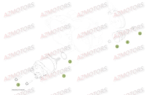 Demarreur AZMOTORS PiÃ¨ces BETA RR XTRAINER 250 2T - [2018]