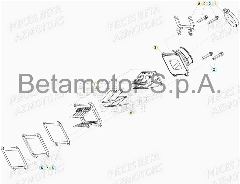 Admission AZMOTORS PiÃ¨ces BETA RR XTRAINER 250 2T - [2019]