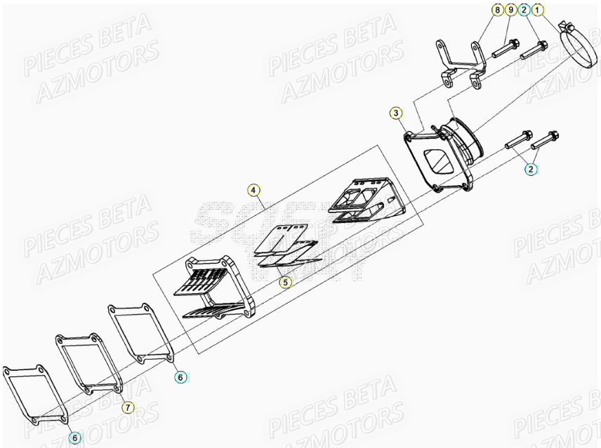 Admission AZMOTORS Pieces BETA RR XTRAINER 250 2T - (2020)