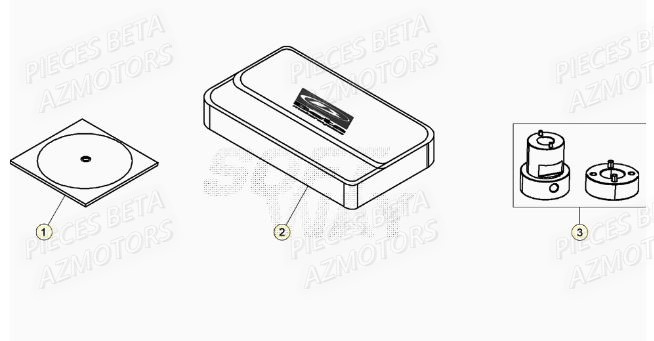 Outils AZMOTORS Pieces BETA RR XTRAINER 250 2T - (2020)