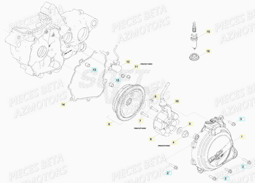 Allumage AZMOTORS PiÃ¨ces BETA RR XTRAINER 300 2T - [2019]