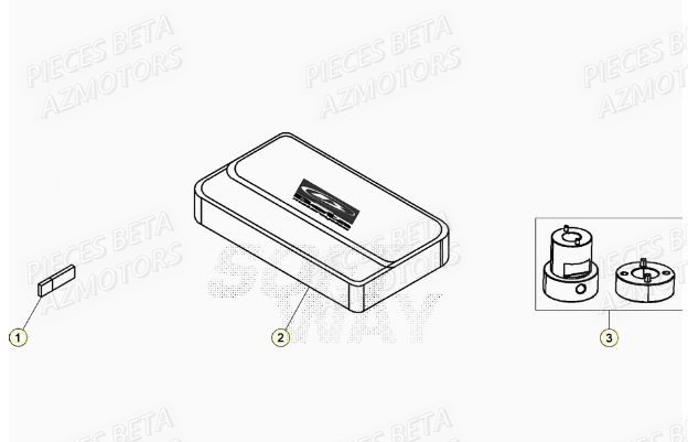 Outils AZMOTORS Pieces BETA RR XTRAINER 300 2T - (2021)