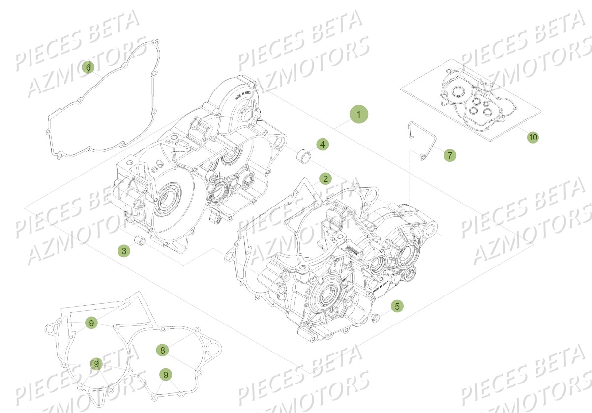 Carter Embrayage AZMOTORS PiÃ¨ces BETA RR XTRAINER 300 2T - (2018)